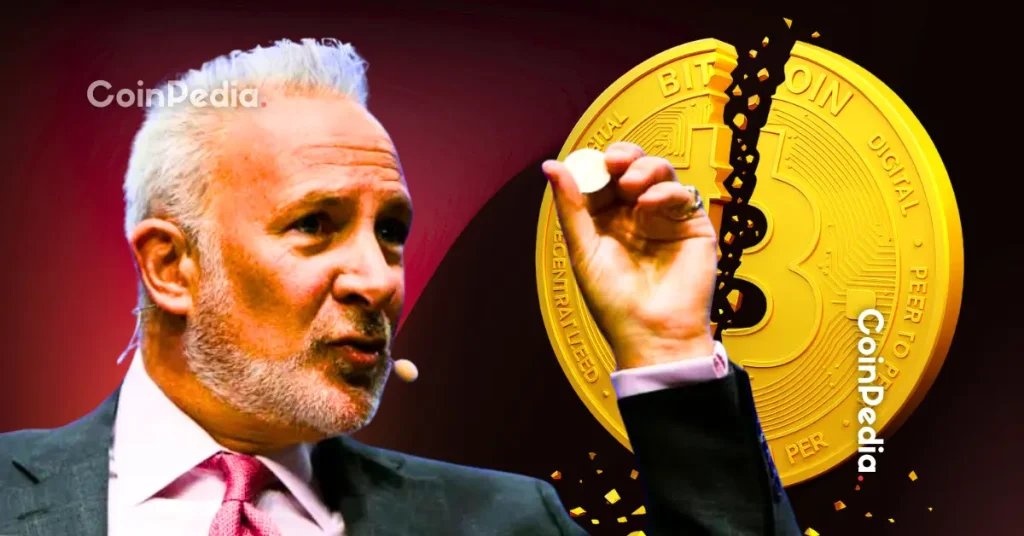 Bitcoin Down 50% From $126K  Peter Schiff Warns of $40K Crash