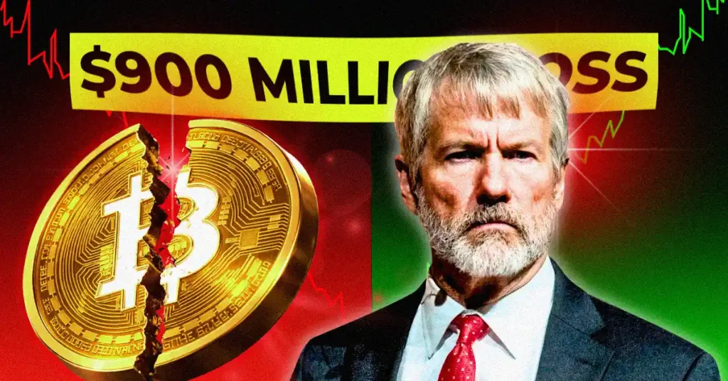 Michael Saylor’s Strategy Faces $900 Million Loss After Bitcoin Price Drop 