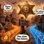 Bitcoin is less than 10,000 blocks away from its most contentious fork fight in years