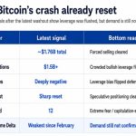 Bitcoin crashed and flushed leverage out, but is the bottom here yet?